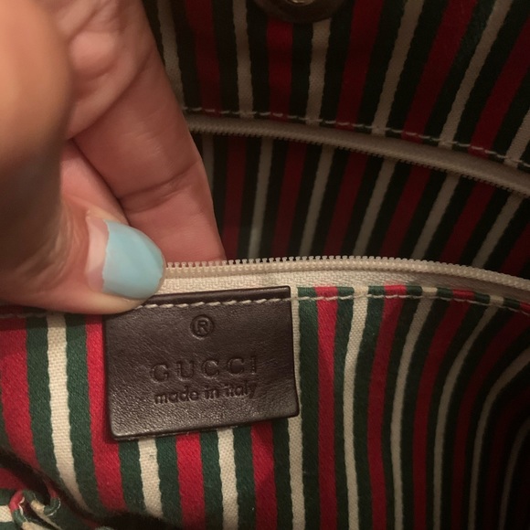 Authentic Gucci GG Monogram Brit Canvas Hobo Bag - Picture 7 of 12